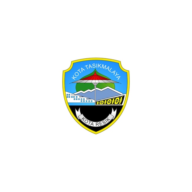 coat of the tasikmalaya city lambang kota tasikmalaya