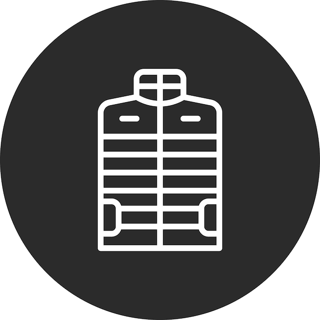 Coat Vest vector icon illustration of Fashion iconset