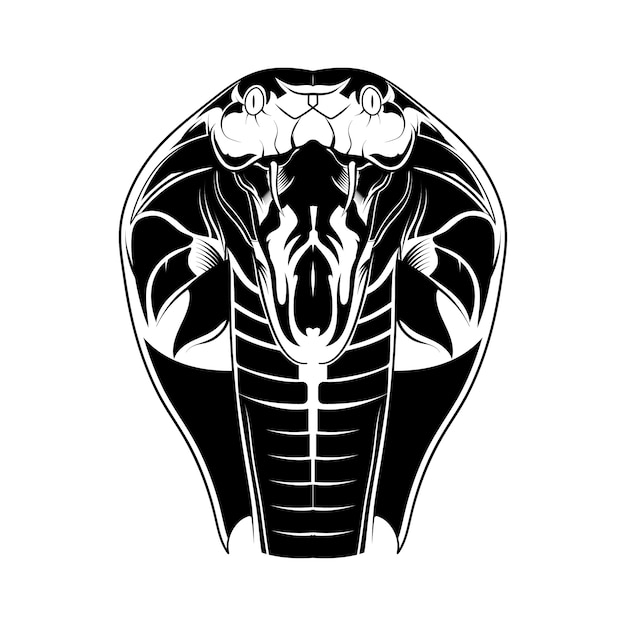 Cobra head vector isolated illustration