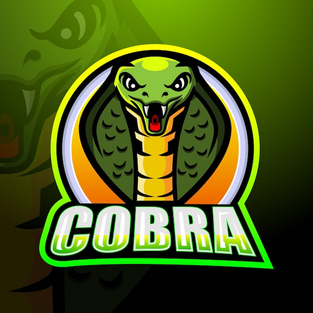 Cobra mascotte esport illustratie