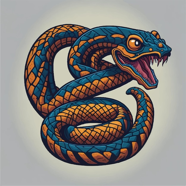 Cobra snake cartoon vector design