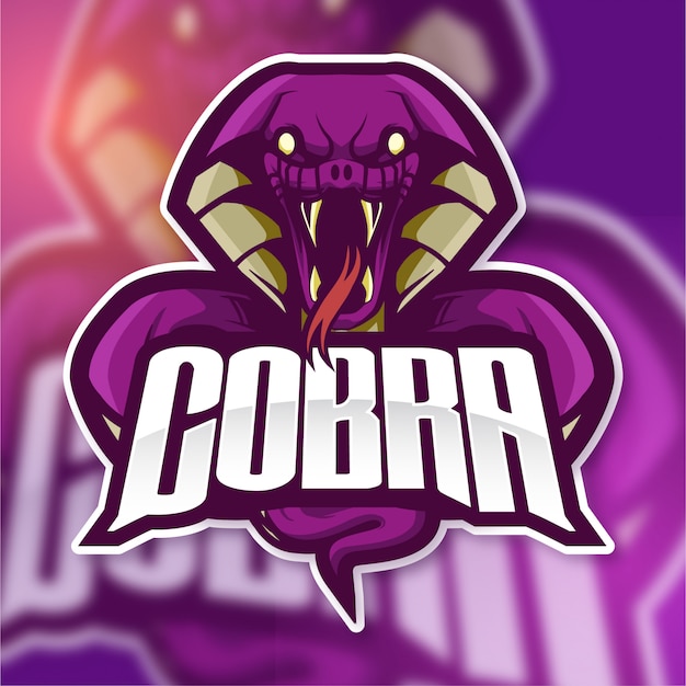 Vector cobra snake mascot