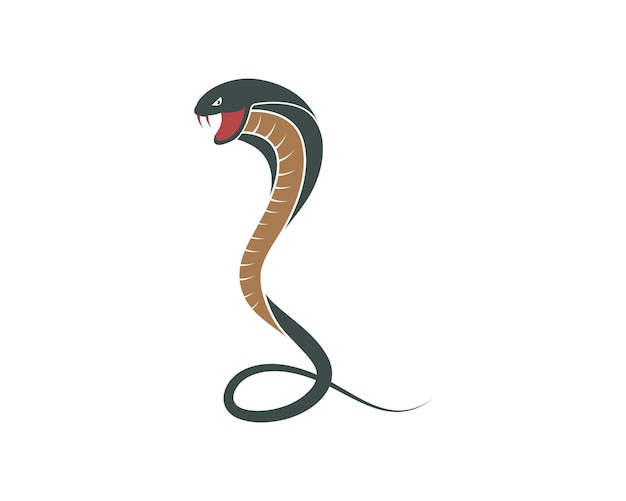 Vettore icona dell'illustrazione vettoriale del serpente cobra