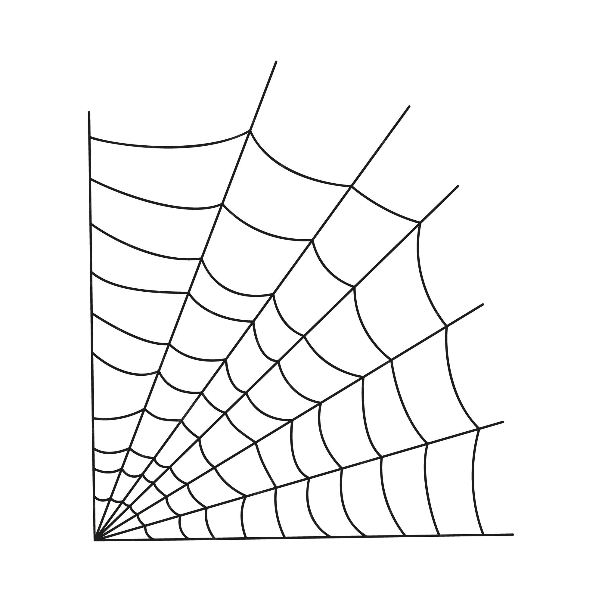 Halloween Spider Web Bannercobweb Background Corner Symbol