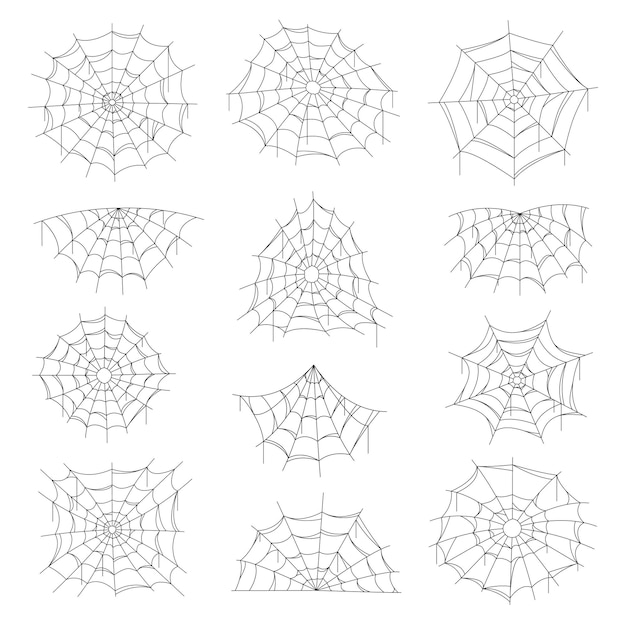 蜘蛛の巣と蜘蛛の巣ハロウィン隔離ネット。