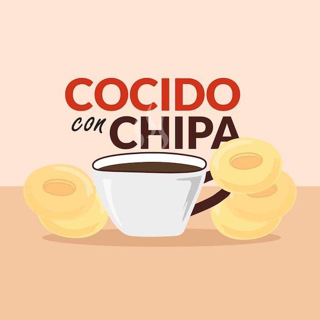 Vector cocido con chipa