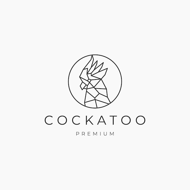 Cockatoo logo vector icon design template