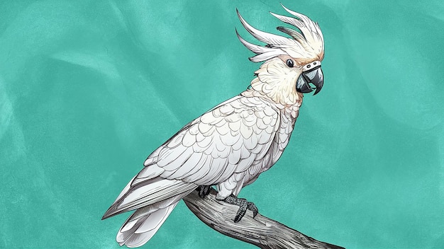 Vector cockatoo vector illustration