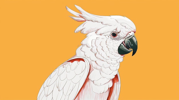 Vector cockatoo vector illustration