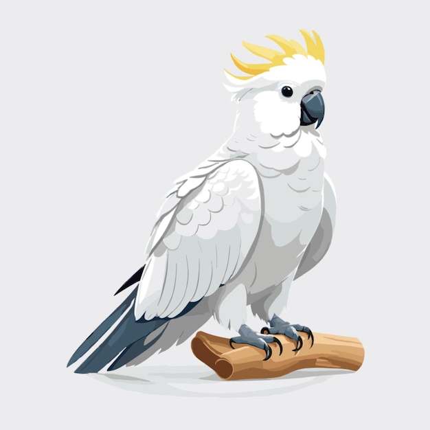 Cockatoos vector on a white background