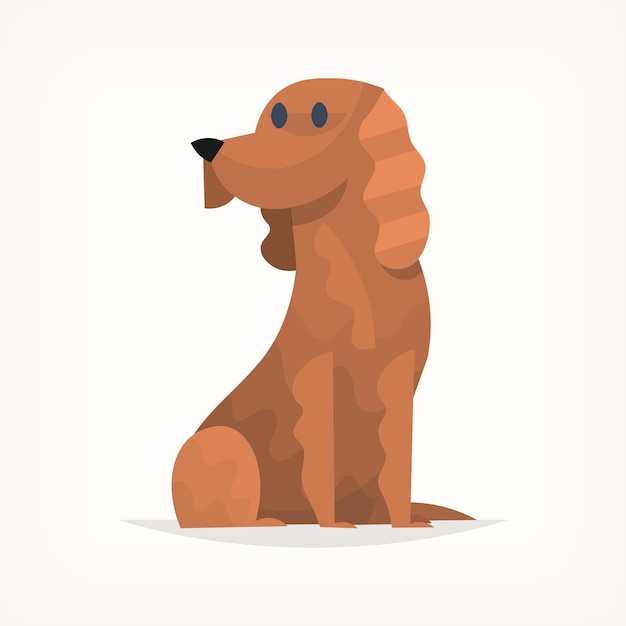 Vector cocker spaniel dog home animal most common pets isolated vector image