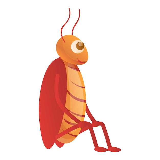 Cockroach stay icon Cartoon of cockroach stay vector icon for web design isolated on white background