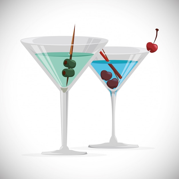 Vector cocktail design