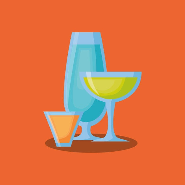 Cocktail drankjes ontwerp