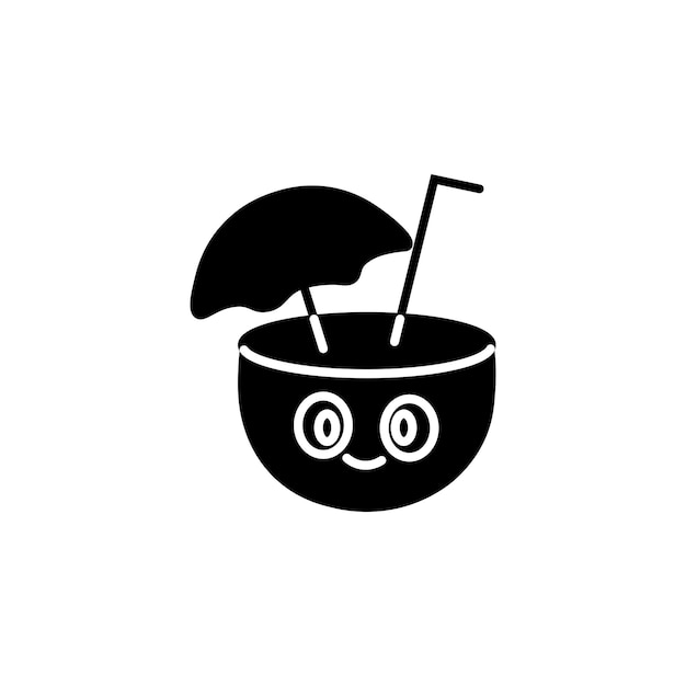 cocktail drink vector type icon