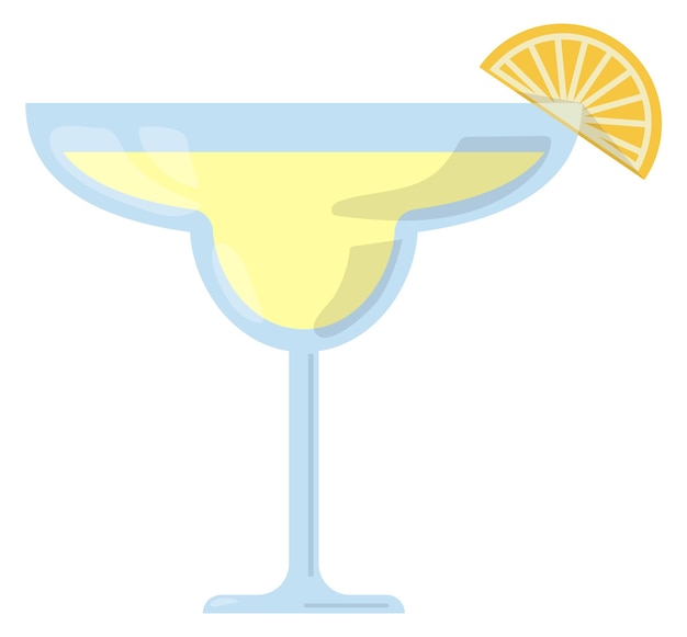 Vector cocktail glass icon alcohol drink summer refreshment