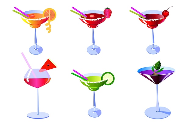 Cocktail glasses set