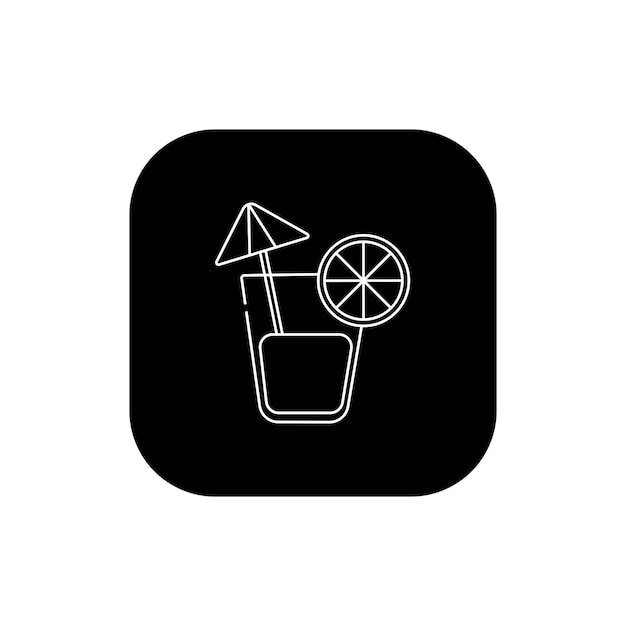 Vector cocktail icon