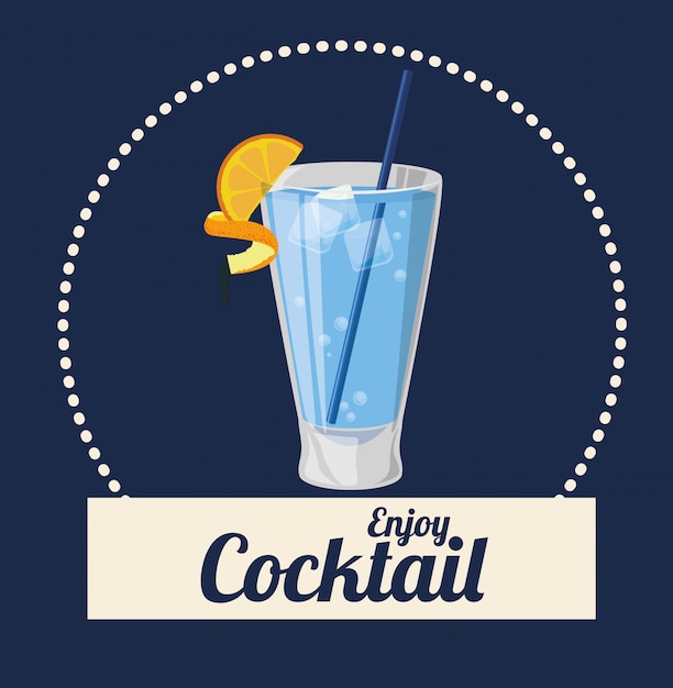 Cocktail icons design 