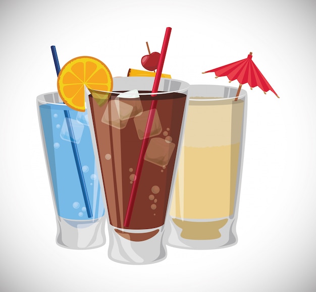 Vector cocktail ontwerp