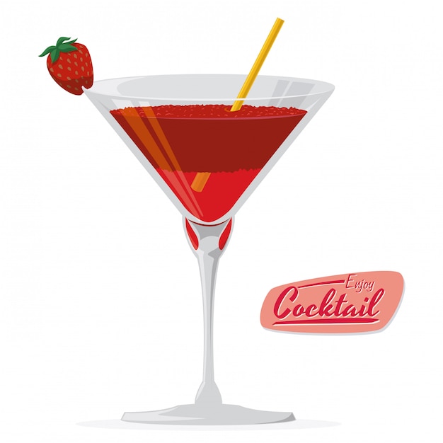 Vector cocktail ontwerp