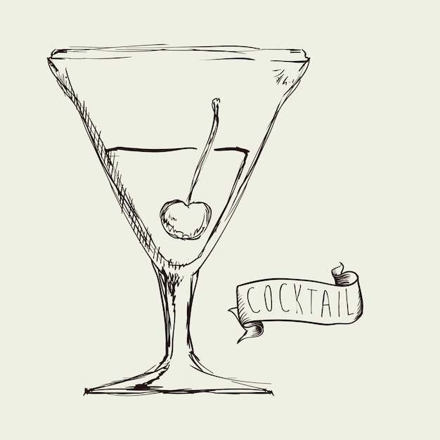 Vector cocktail ontwerp