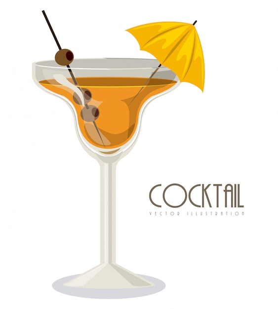 Vector cocktail ontwerp