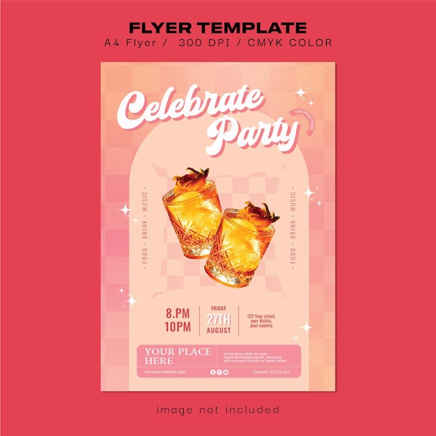 cocktail party flyer