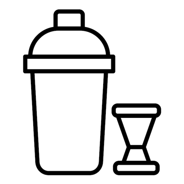 cocktail shaker vector illustration style