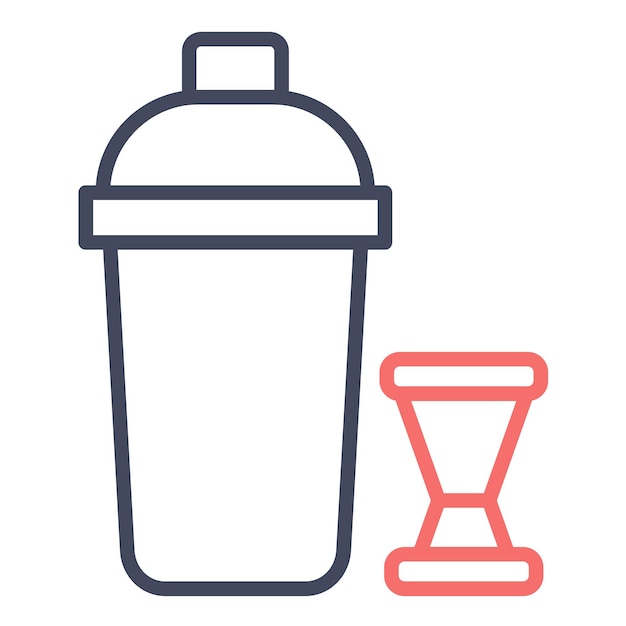 cocktail shaker vector illustration style
