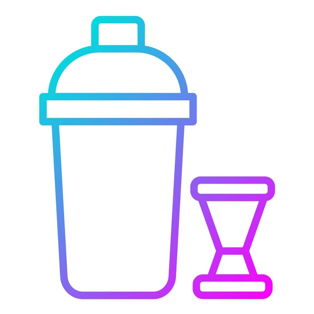 cocktail shaker vector illustration style