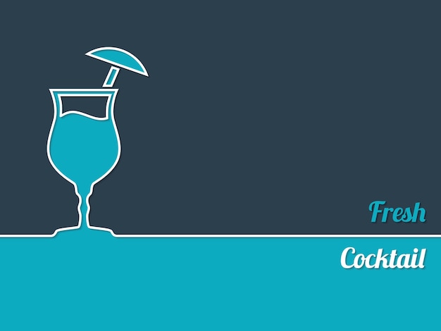 Cocktail thema vector graphics geïsoleerde achtergrond