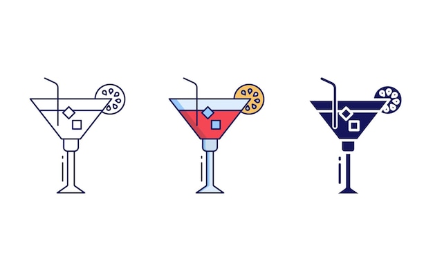 Cocktail vector icon