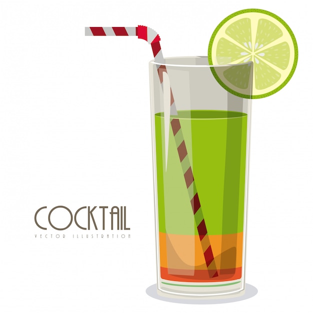 Cocktail con illustrazione di limone