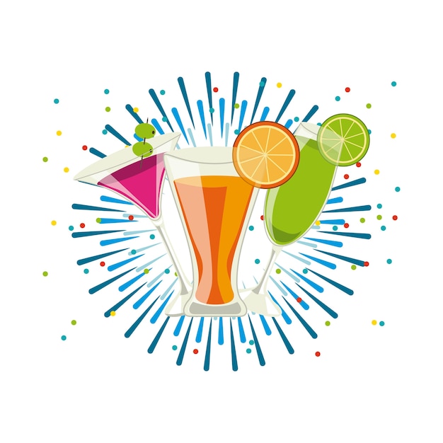 Cocktails drinks icon