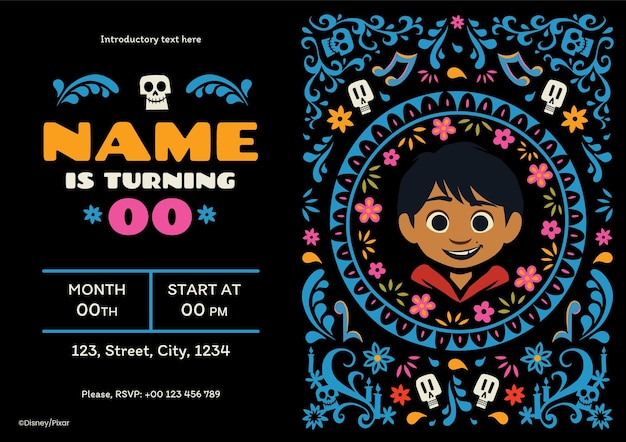 Coco Birthday Invitation