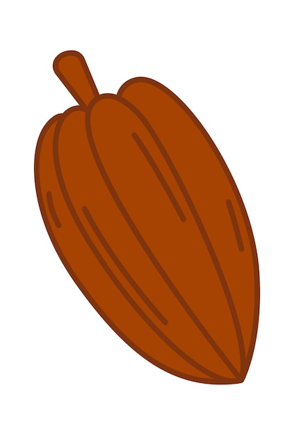 Cocoa fruit icon Vector illustration