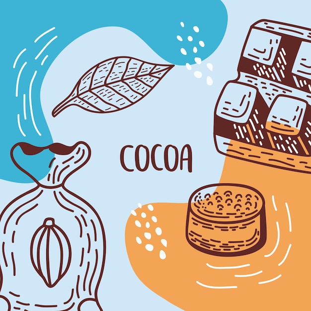 Cocoa lettering poster