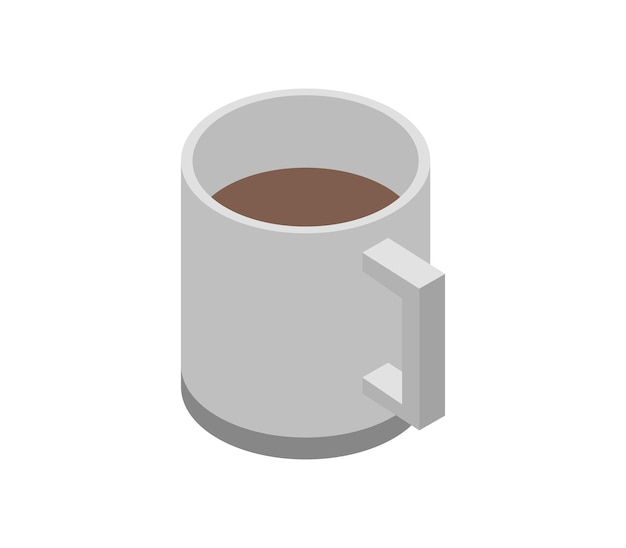 Cocoa mug isometric