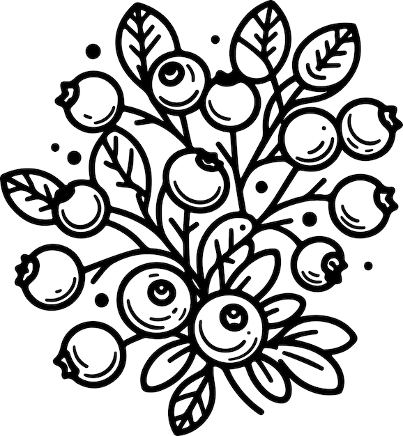 Coconut black outline vector illustration