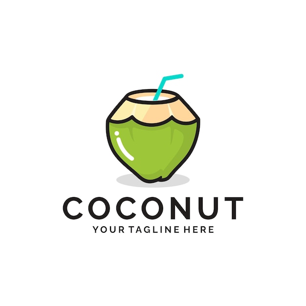 Coconut fruit logo