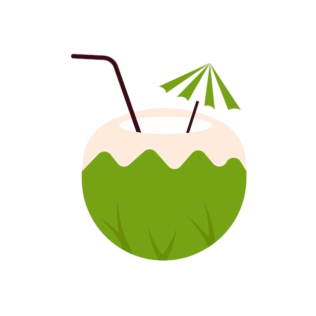Vector coconut ice illustration