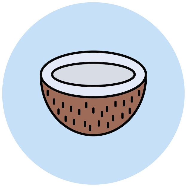 coconut icon vector image can be used for coastline