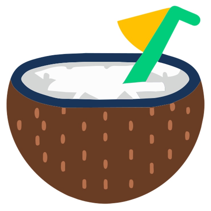 Vector coconut icon