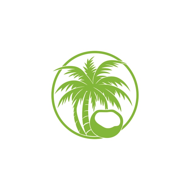 Premium Vector | Coconut logo design vector template