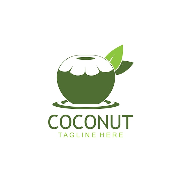 Coconut logo vector template