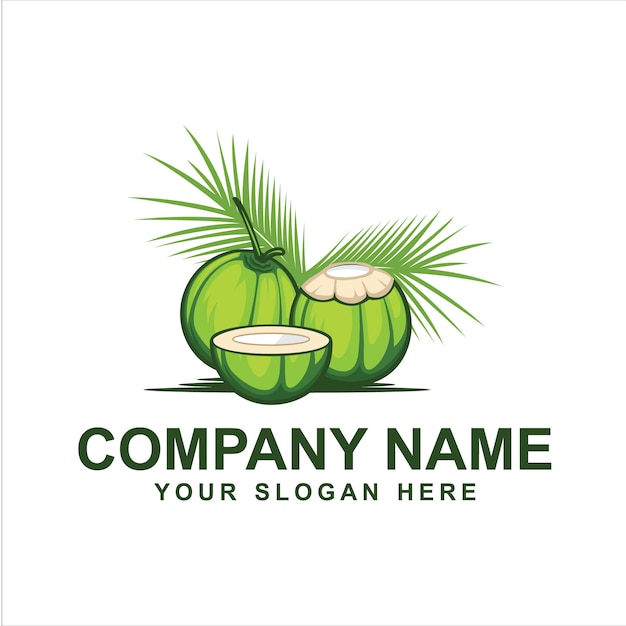 Vector coconut logo