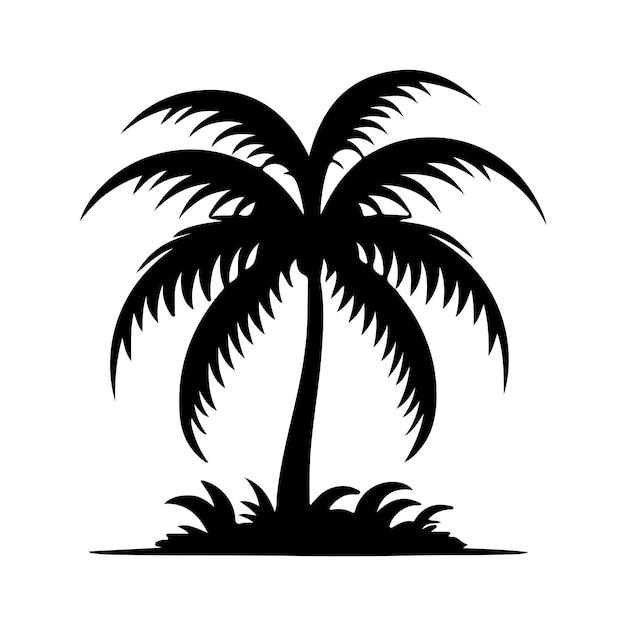 Vector coconut silhouette