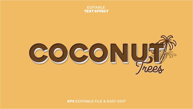 Coconut text effect