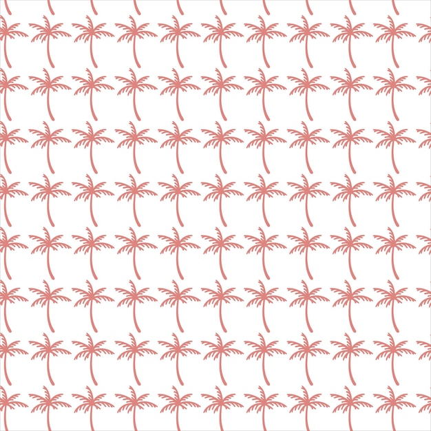 Vector coconut tree pattern